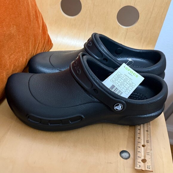 CROCS Other - New With Tags Black Bistro CROCS Work Clogs Mens 8 Women's 10 USA Shoes